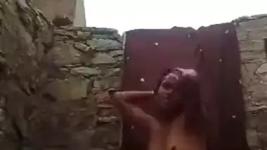 Desi MILF loves her sex body and touches XXX parts showering on camera