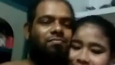 Desi village bhabi kiss with old father in lw