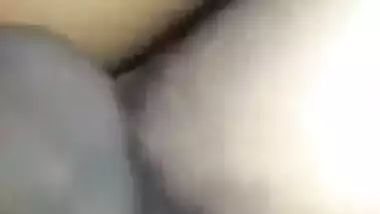 Cute Indian gal blow job and quick doggy sex