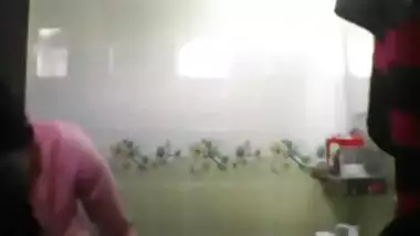 Solo sex video of shy Desi teen who rubs own XXX tits in bathroom