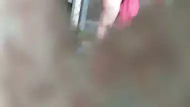 Bengali big ass girl outdoor bath caught by neighbor