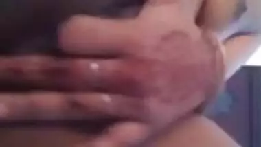 Horny XXX model puts her outie cherry in camera and masturbates it