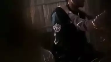 Lovers in restaurant having romance and GF sucking dick