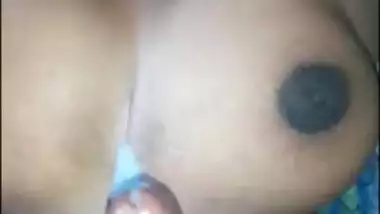 Desi husband handing wife boobs