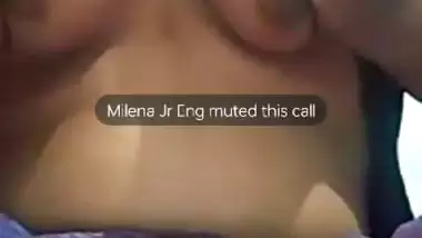 Famous mallu girlfriend boobs show on video call