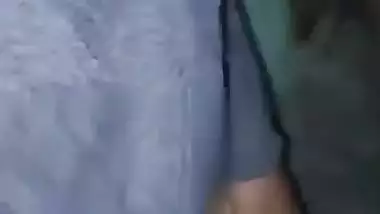 Village lady shows her naked boobs and butt for cash