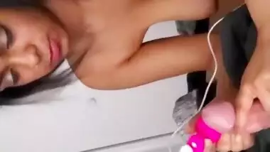 Busty Latina Sucks Dick And Makes Roomate Cum W/ Her Toy