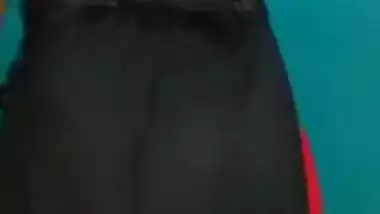 Husband is out of town so shameless Desi MILF makes XXX show with boobs