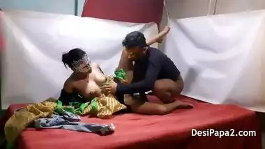 Desi Indian, Indian Bhabhi And Indian Aunty - Couple Passionate Hardcore Fucking Video Filmed In Bedroom