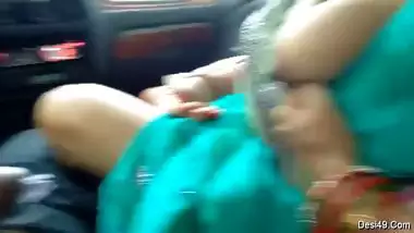 Horny Marwadi Milf Aunty Sucks Lover’s Cock In The Car