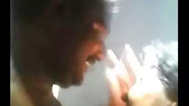 Indian sexy cheater wife fucked on kitchen table with husband friend