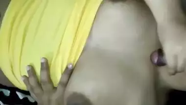 Big Boobs Wife blowing her hubby with love