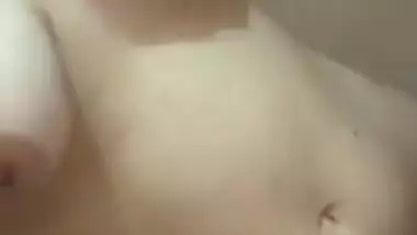 Sexy Indian Punjabi girl stripping nude on selfie cam