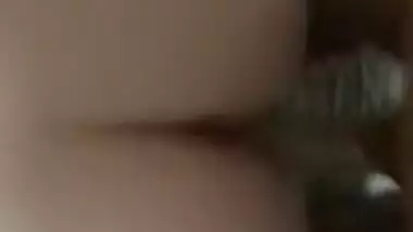 Quick Doggystyle Creampie for Young Wife