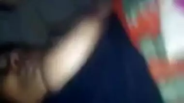 Village aunty boobs press and licking by neighbors