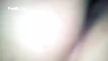 Excited Desi woman touches jugs and XXX muff while waiting for BF