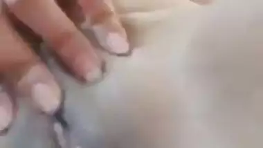 Attractive girl shows big boobs and pussy to boyfriend