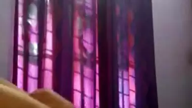 Tempting teen Desi lies down on her back to rub XXX body for sex show