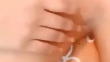 Beautiful desi girl selfie video making