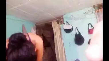 Big boobs maid red hot bending down cleavage show