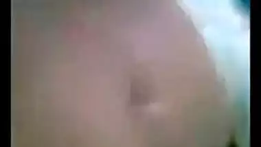 Young Indian prostitute lying nude for her old client