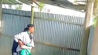 Bengali college girl outdoor standing fuck